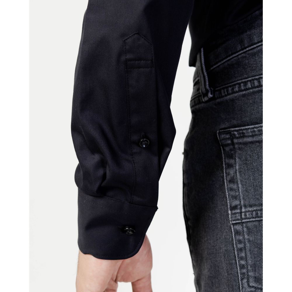 Selected Cotton Shirt in Black