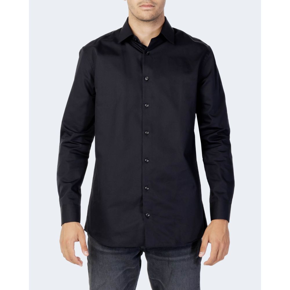 Selected Cotton Shirt in Black