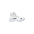 Converse Weiße Stoff-Sneaker mit dicker Sohle