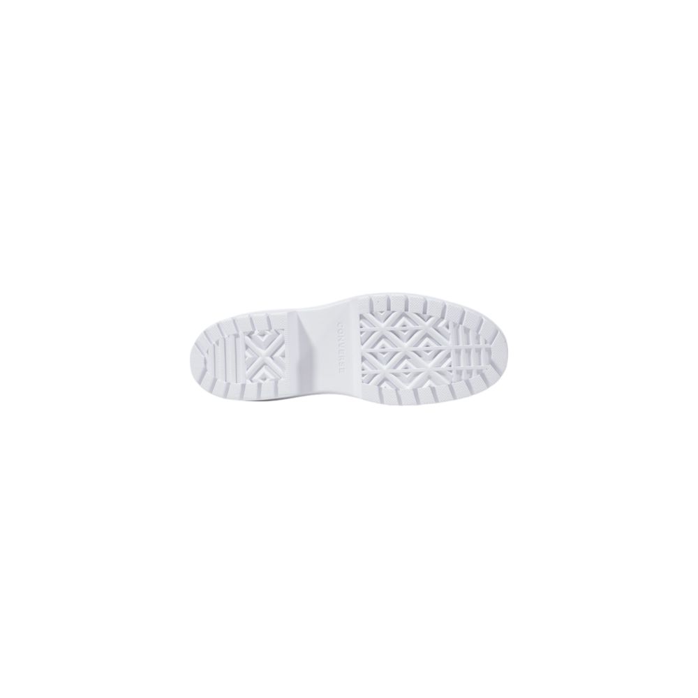 Converse Weiße Stoff-Sneaker mit dicker Sohle