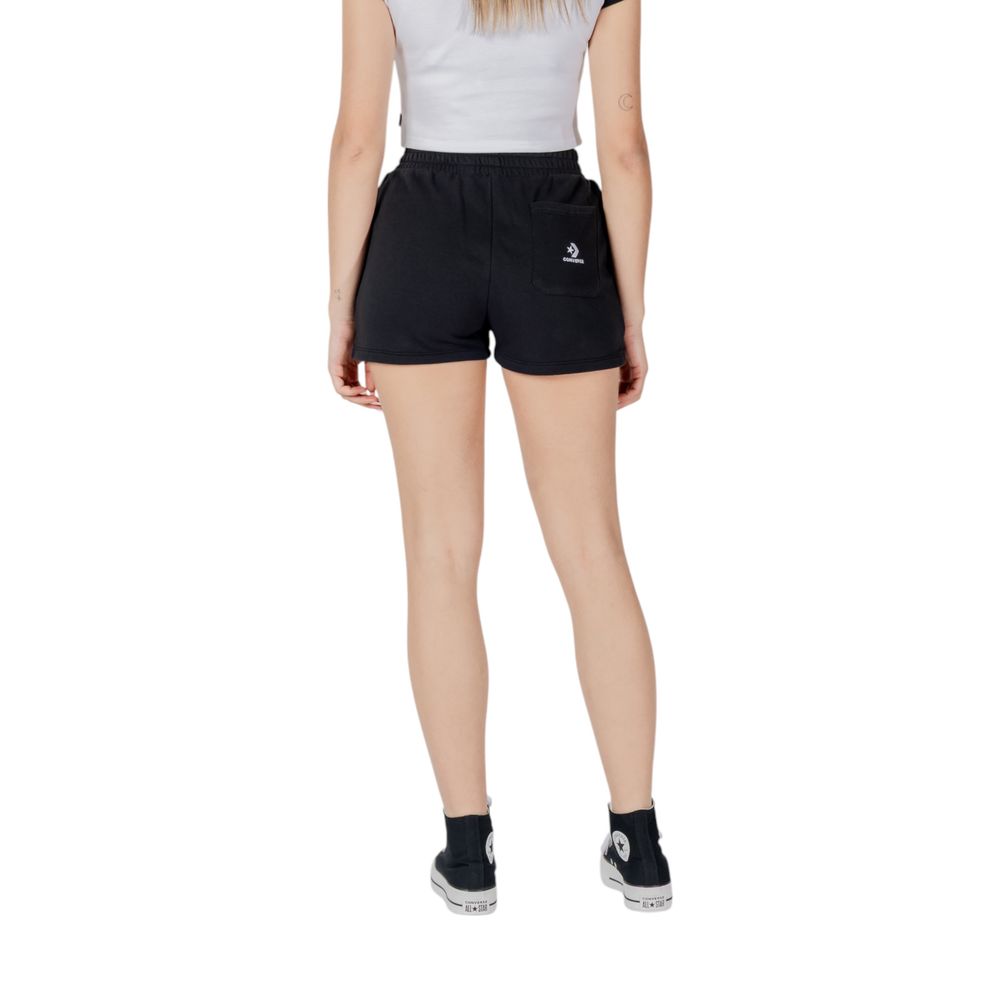 Converse Schwarze Baumwoll-Bermuda-Shorts