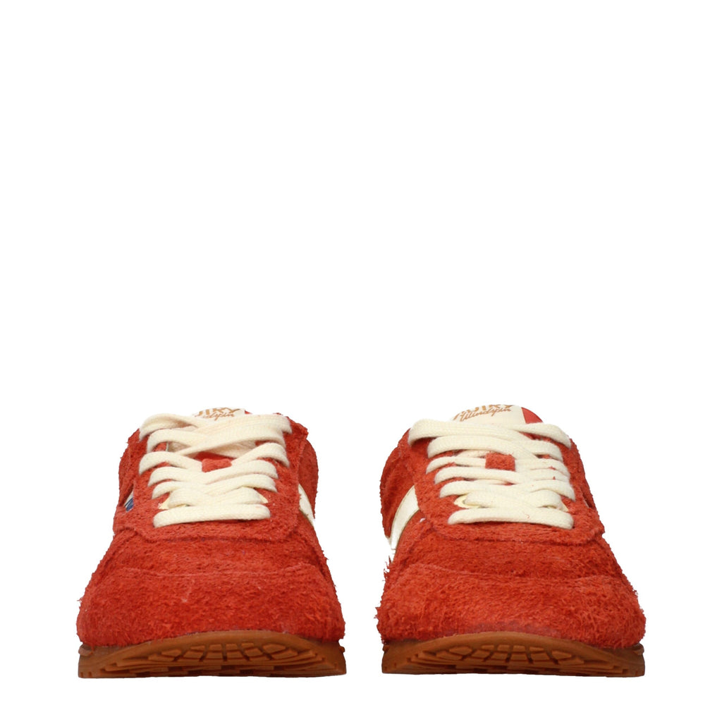 Autry Orangefarbene Wildleder-Sneaker