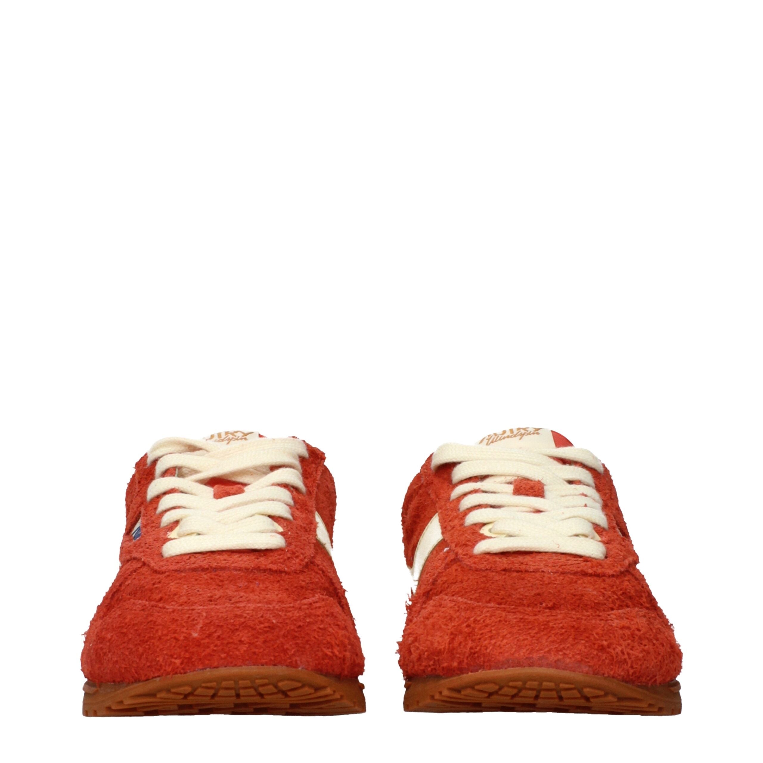 Autry Orangefarbene Wildleder-Sneaker