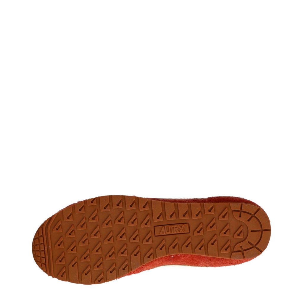 Autry Orangefarbene Wildleder-Sneaker