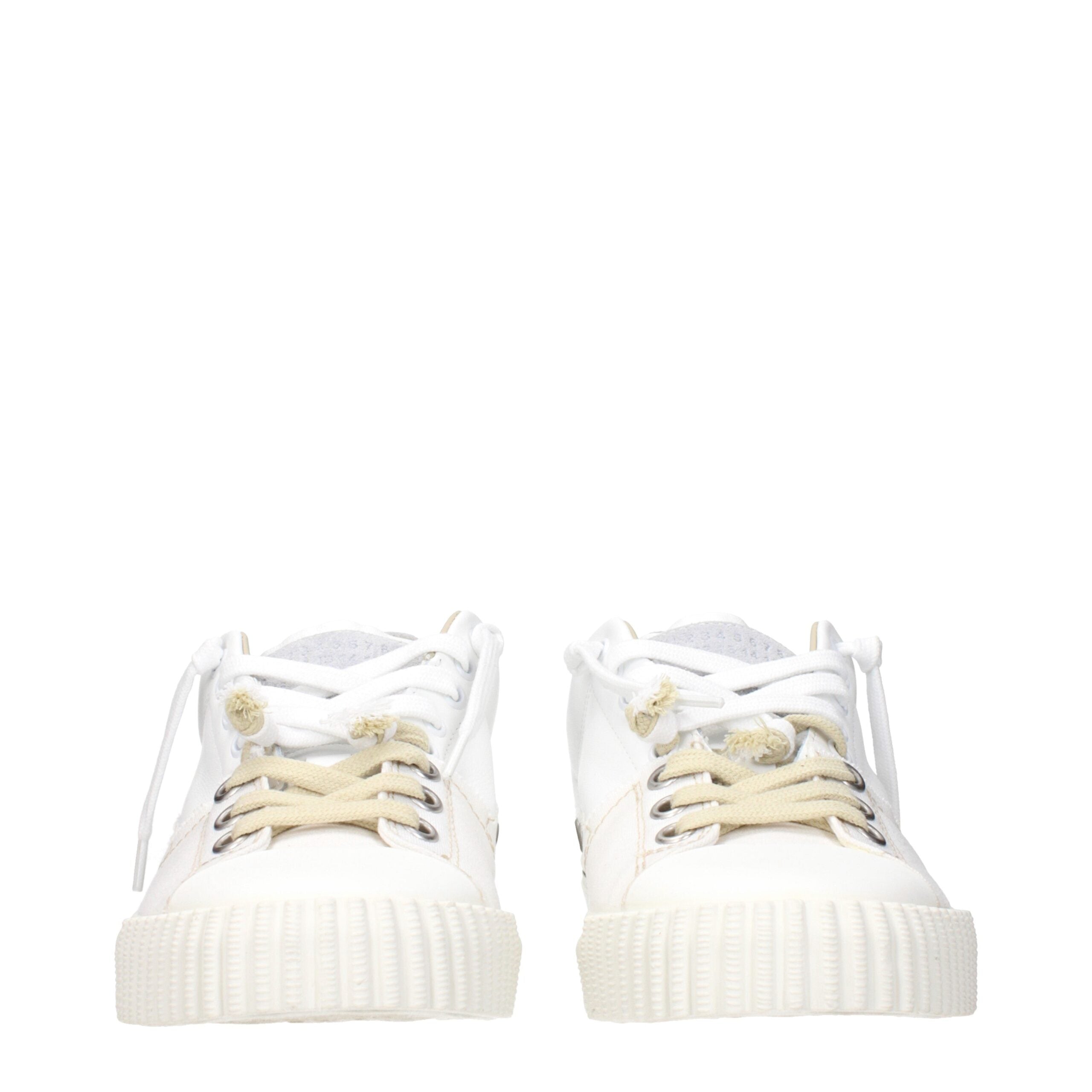 Maison Margiela Weiße Low-Top-Sneaker aus Leder