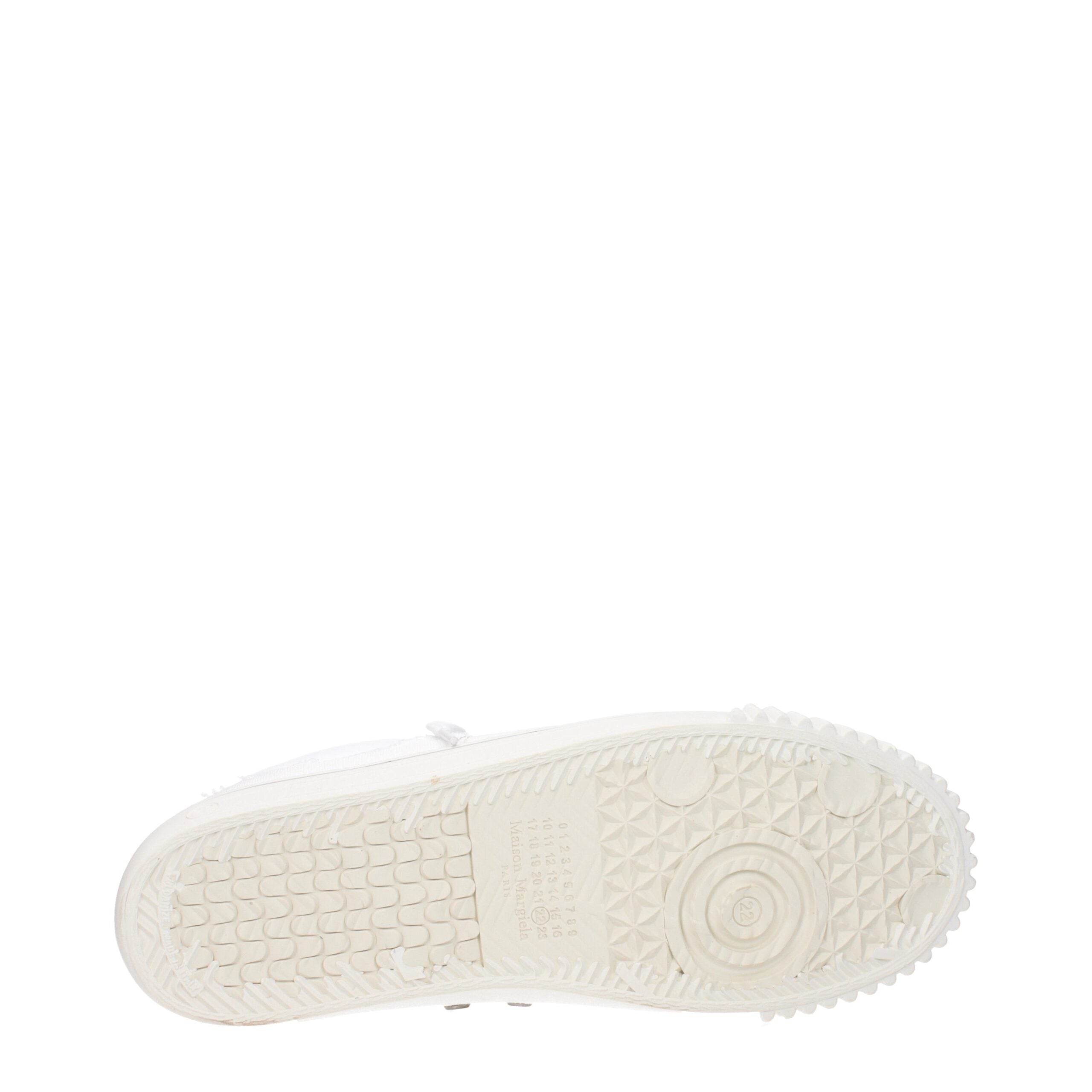 Maison Margiela Weiße Low-Top-Sneaker aus Leder