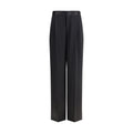 SA SU PHI Black Palazzo Silk Trousers