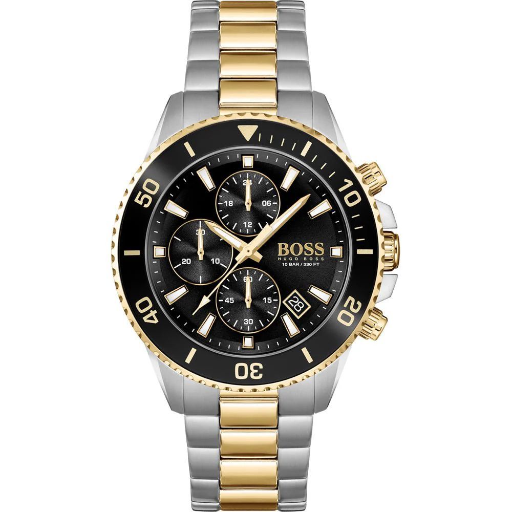 Hugo Boss Grey Stainless Steel Dress Watch