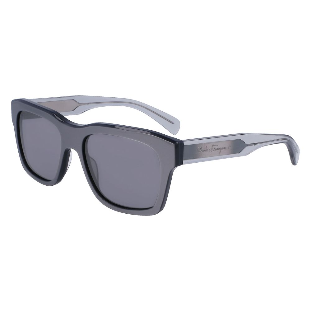Ferragamo Graue Sonnenbrille aus Acetat