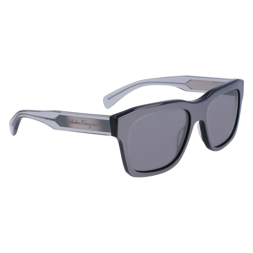 Ferragamo Graue Sonnenbrille aus Acetat