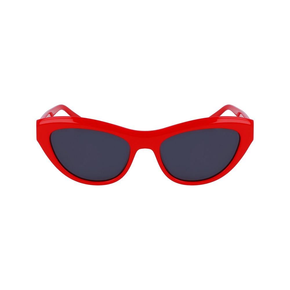 Red Acetate Ferragamo Sunglasses