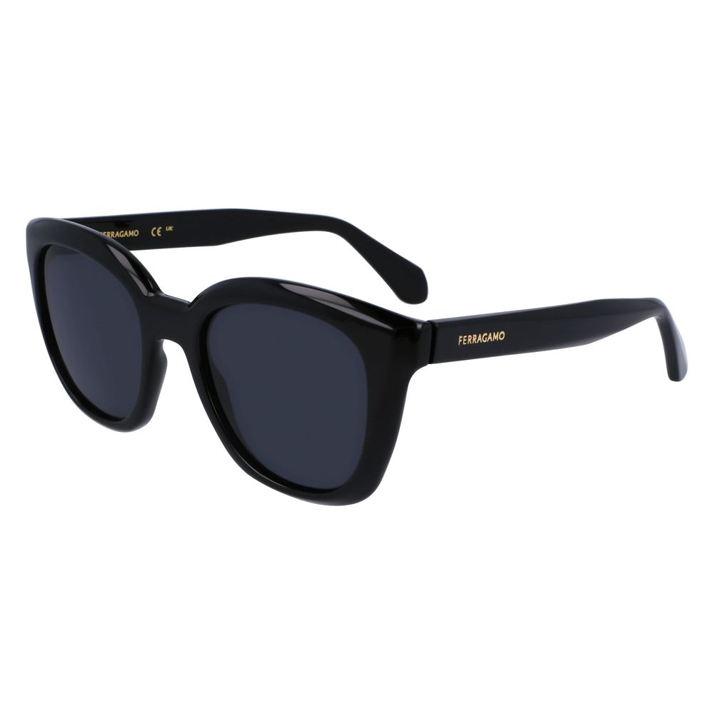 Ferragamo Schwarze Sonnenbrille aus injected Material
