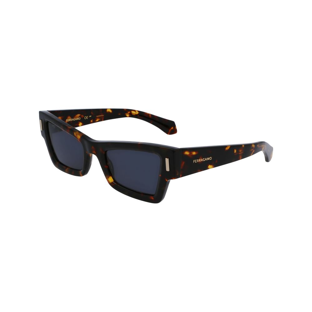 Ferragamo Braune Sonnenbrille aus Acetat