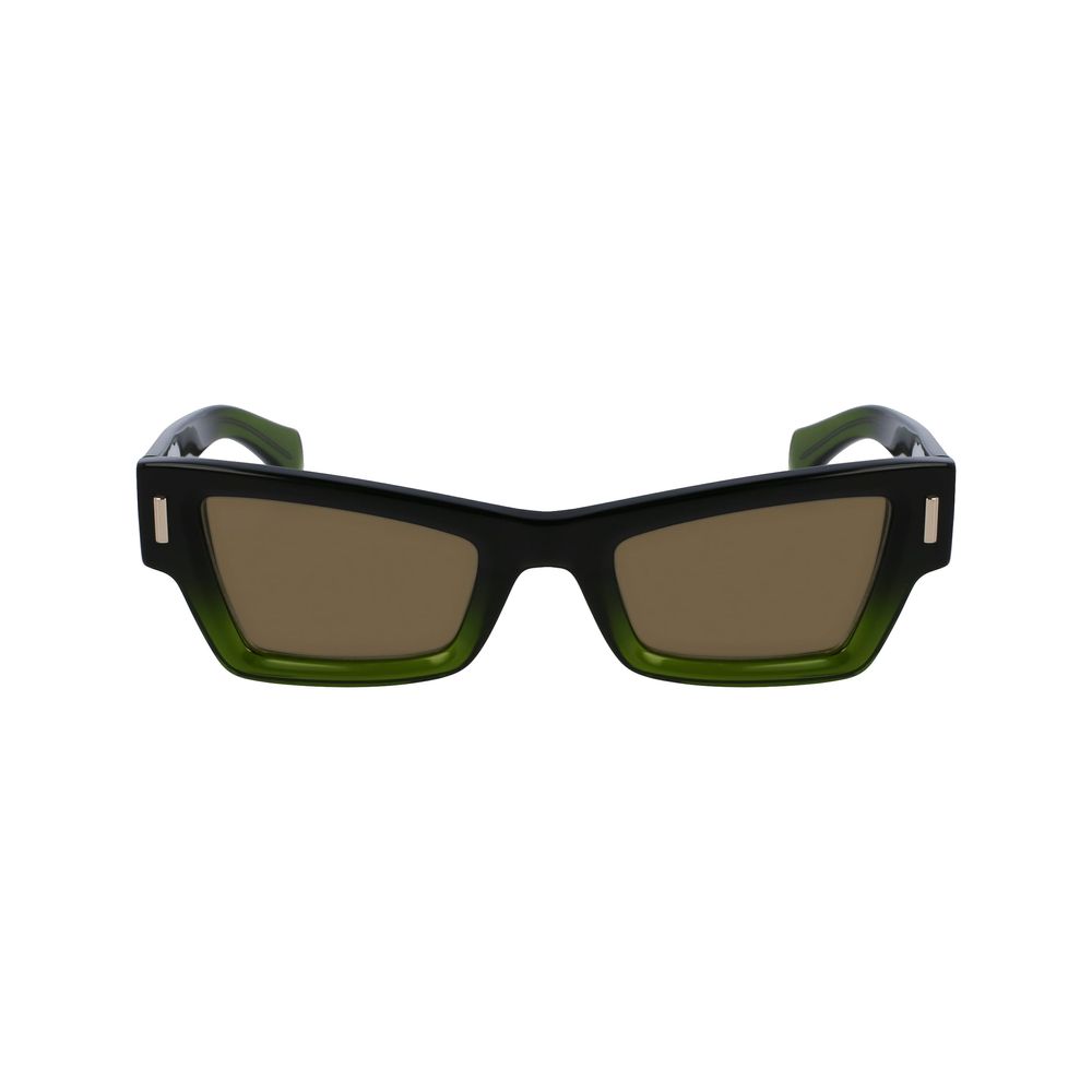 Ferragamo Grüne Sonnenbrille aus Acetat