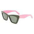 Ferragamo Grüne Sonnenbrille aus Acetat