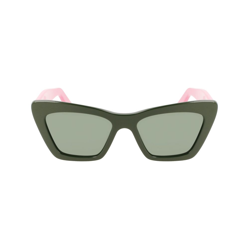 Ferragamo Grüne Sonnenbrille aus Acetat