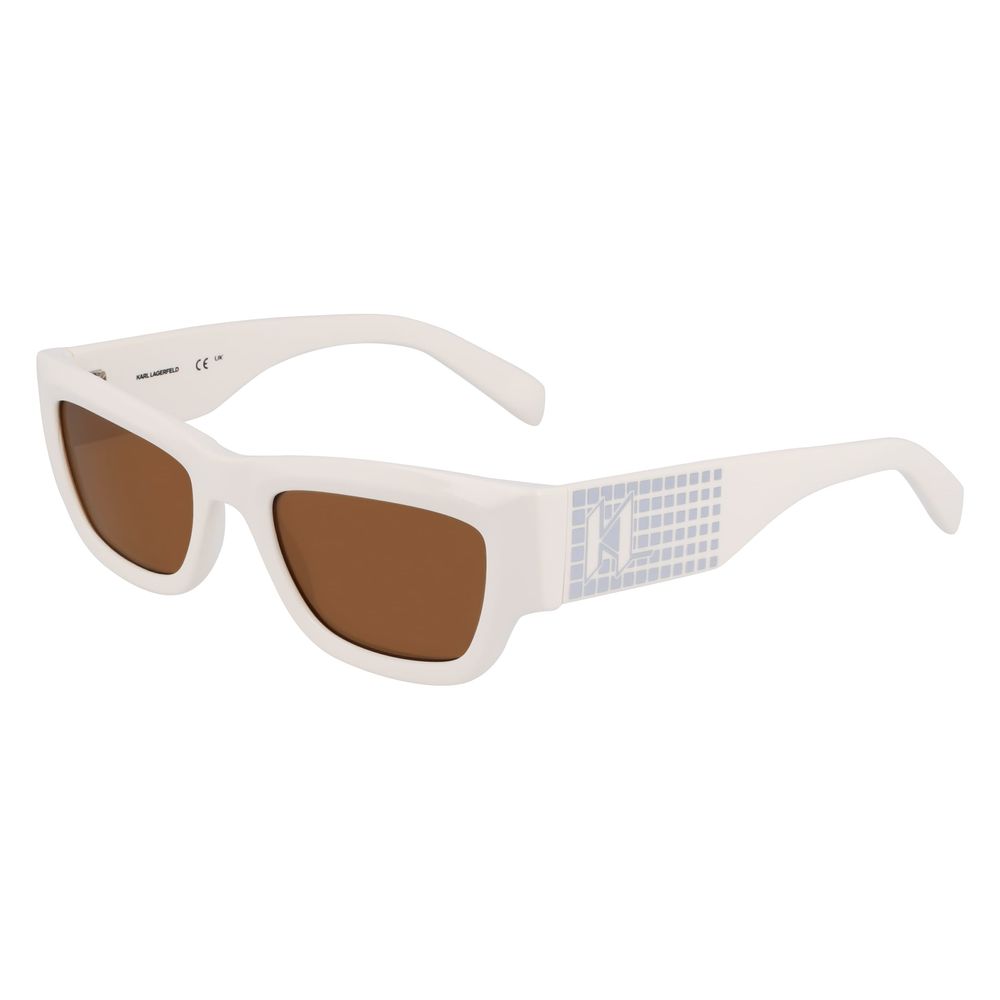 Karl Lagerfeld Weiße Injected Sonnenbrille