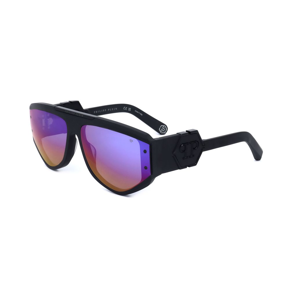 Philipp Plein Schwarze Sonnenbrille aus Acetat