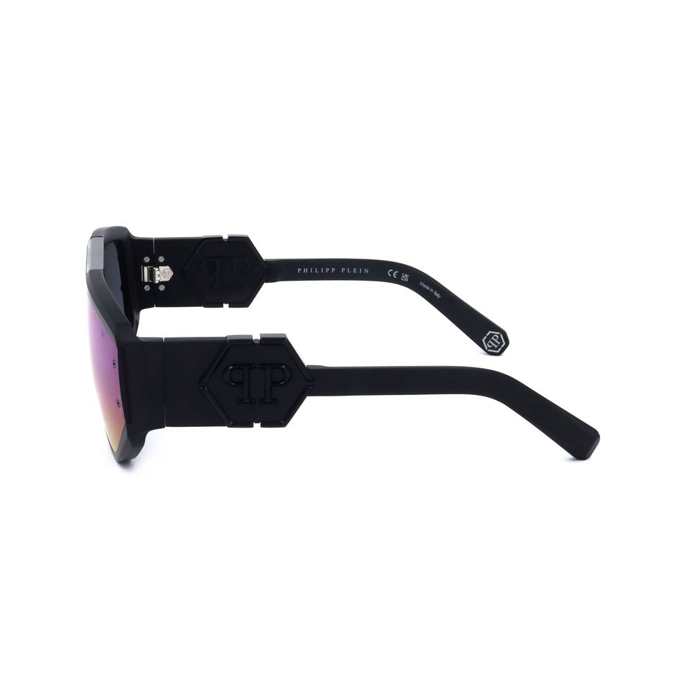 Philipp Plein Schwarze Sonnenbrille aus Acetat