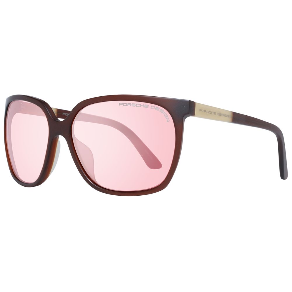 Porsche Design Rote Sonnenbrille aus Acetat