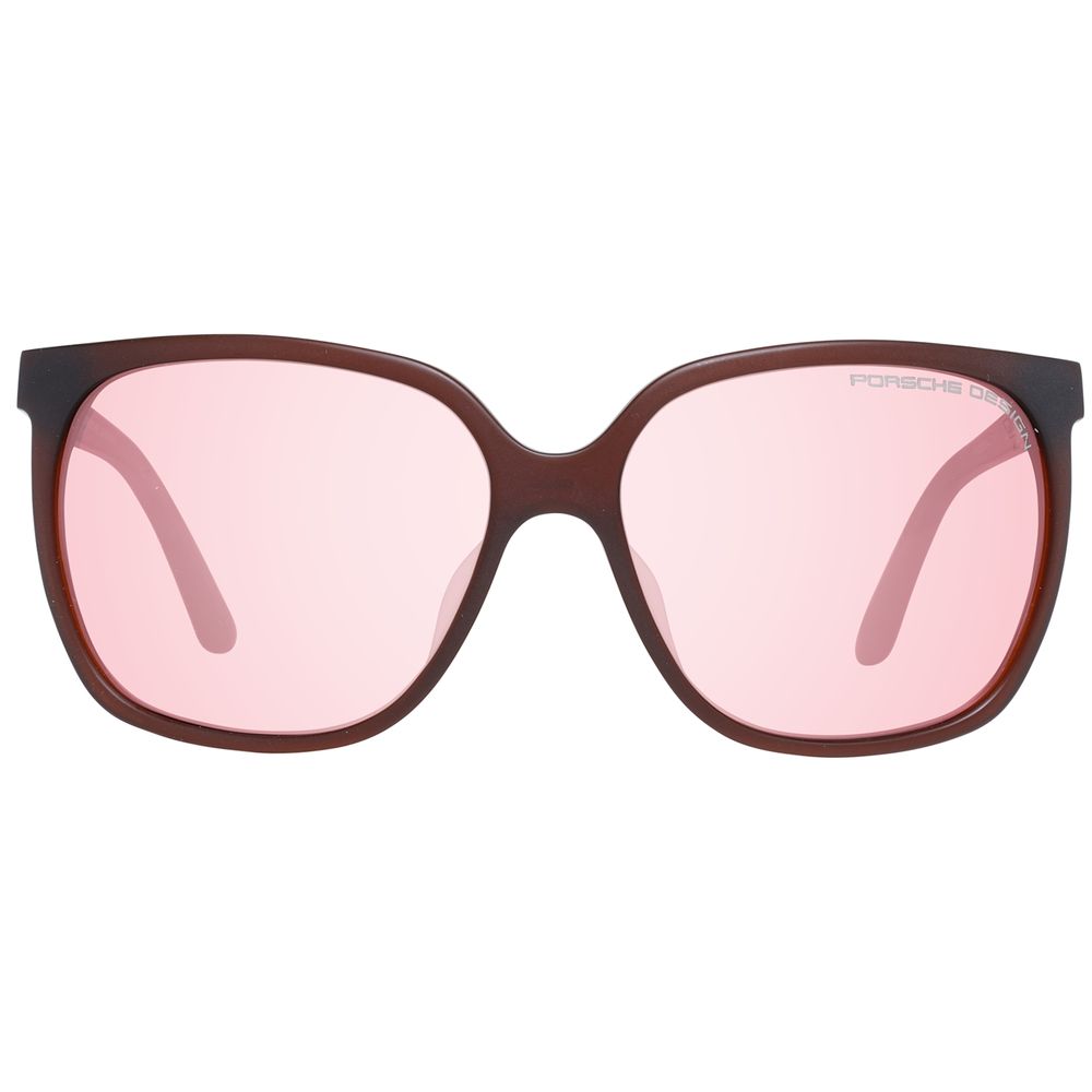 Porsche Design Rote Sonnenbrille aus Acetat