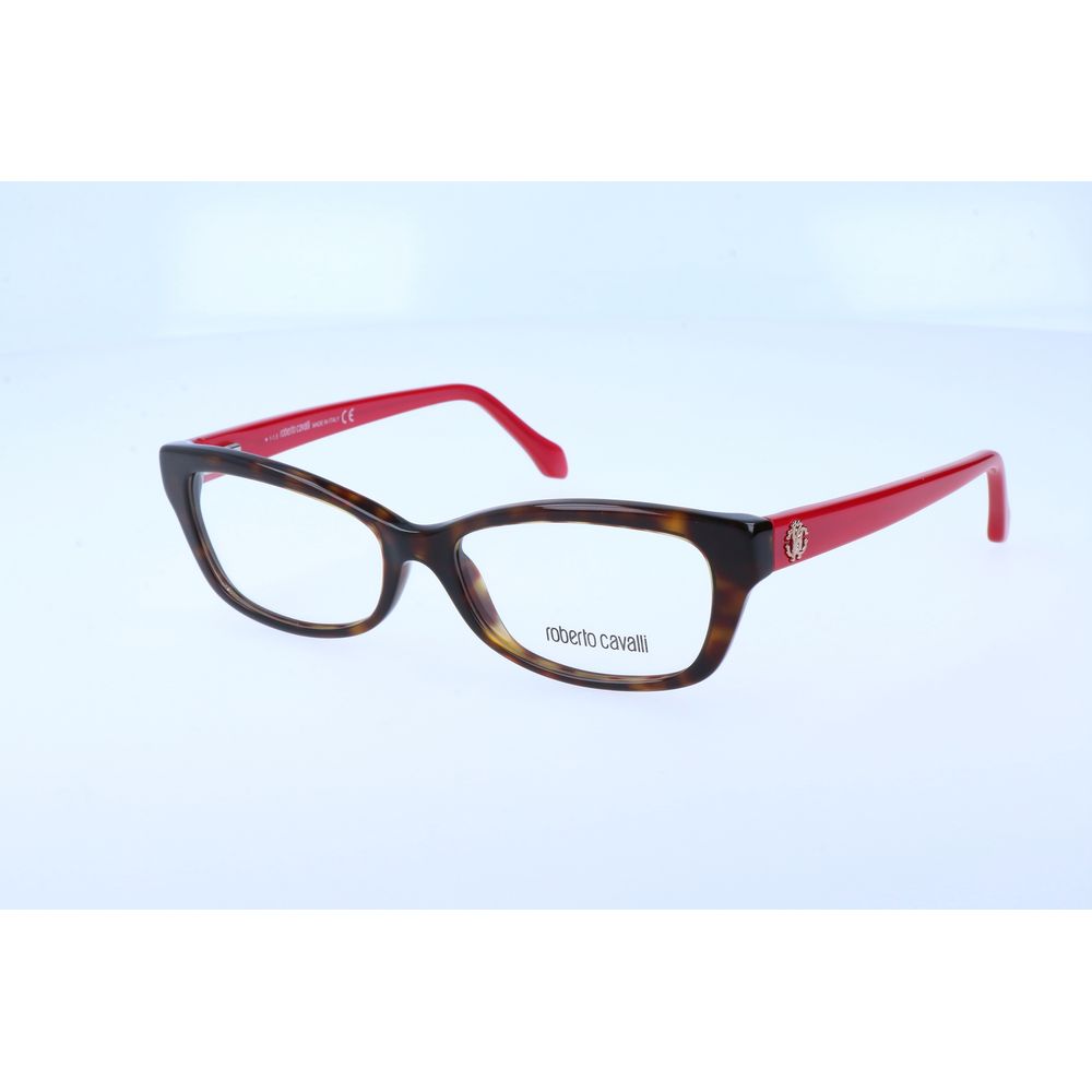 Roberto Cavalli Brillengestell aus braunem Acetat