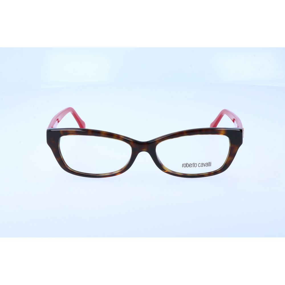 Roberto Cavalli Brillengestell aus braunem Acetat