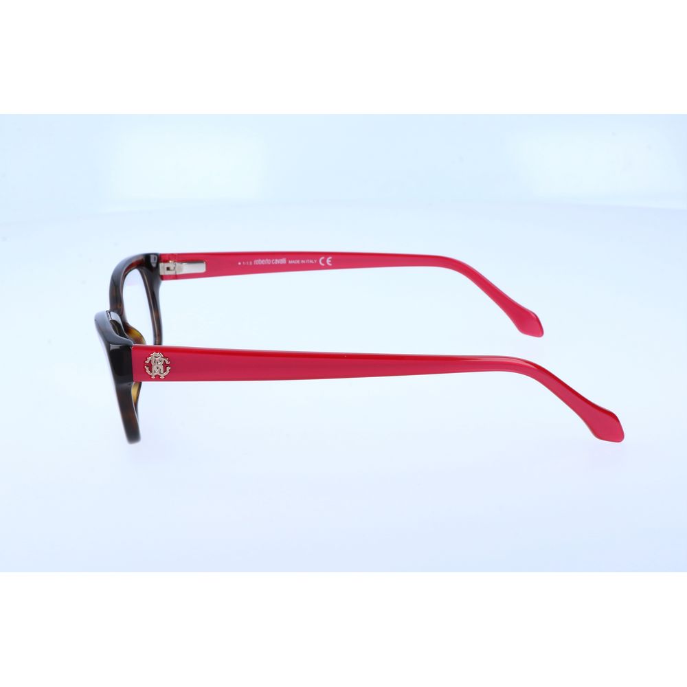 Roberto Cavalli Brillengestell aus braunem Acetat