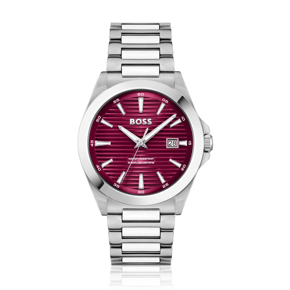 Hugo Boss Graue Edelstahl-Dresswatch