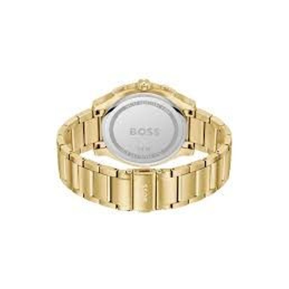 Hugo Boss Goldene Edelstahl-Dress-Watch