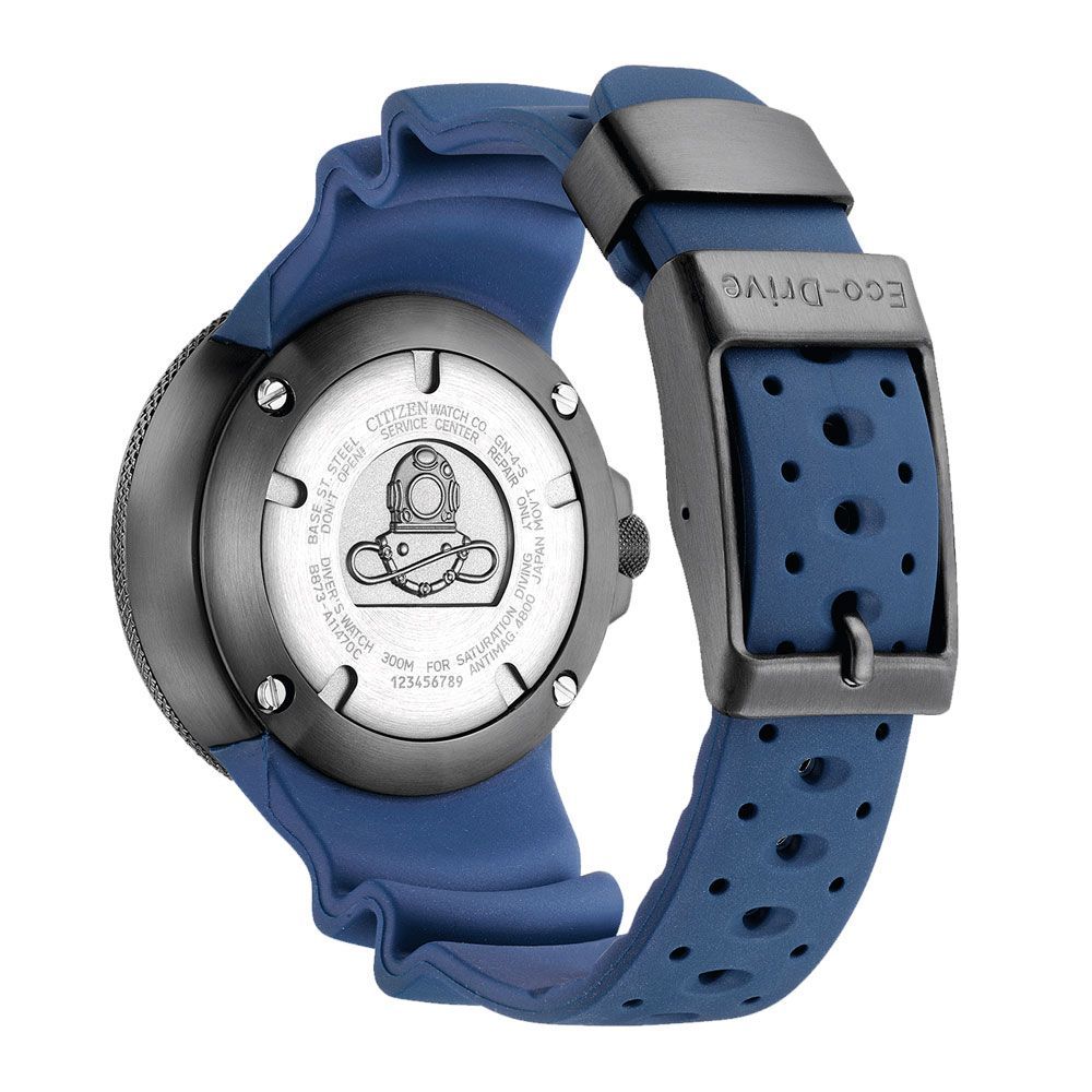 Citizen Sportliche blaue Taucheruhr