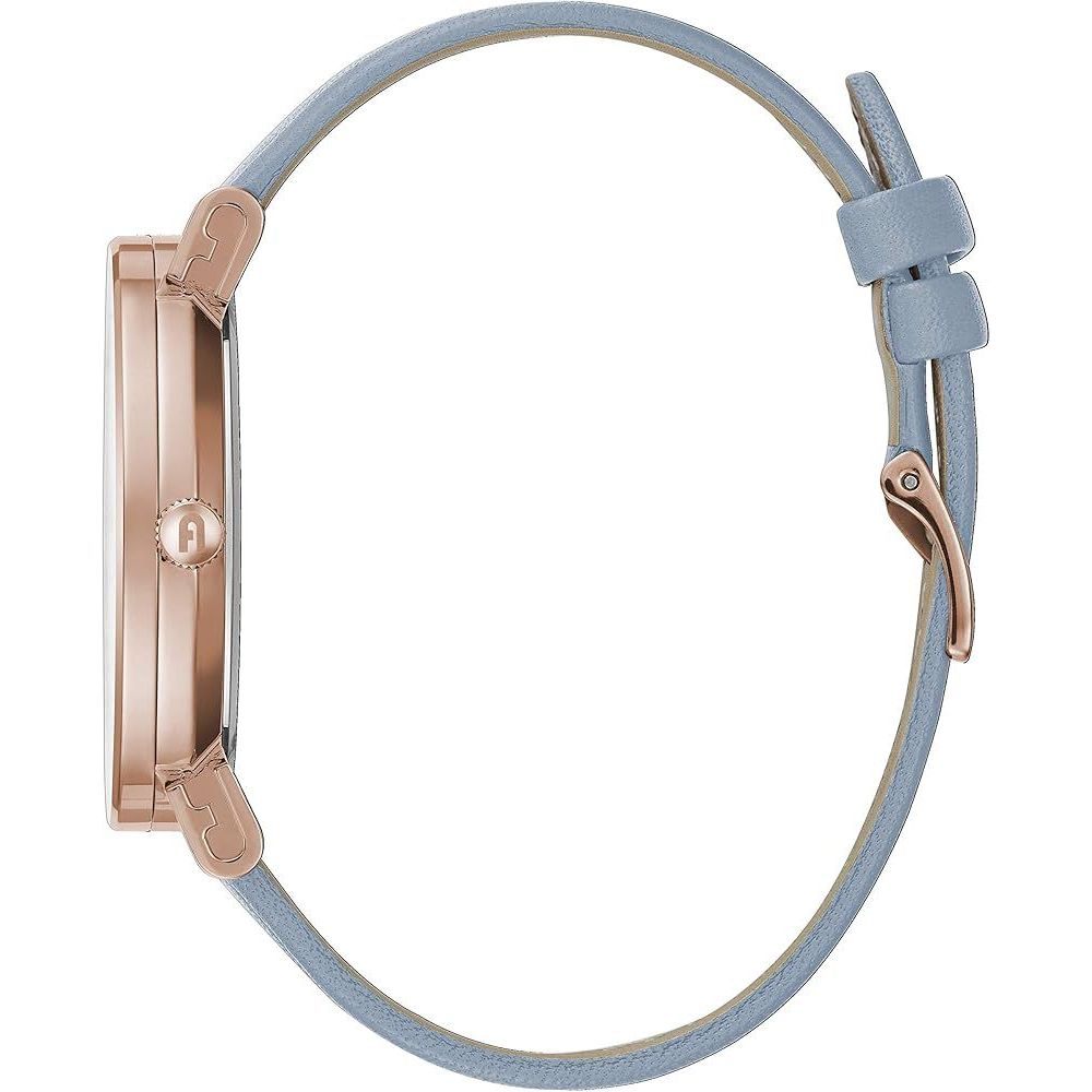 Furla Blaue Leder Armbanduhr