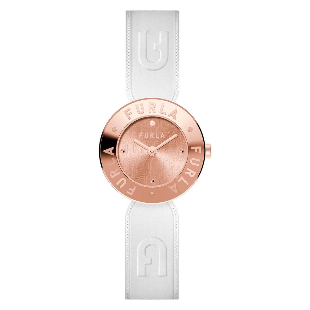 Furla Women's White Leather Dress Watch