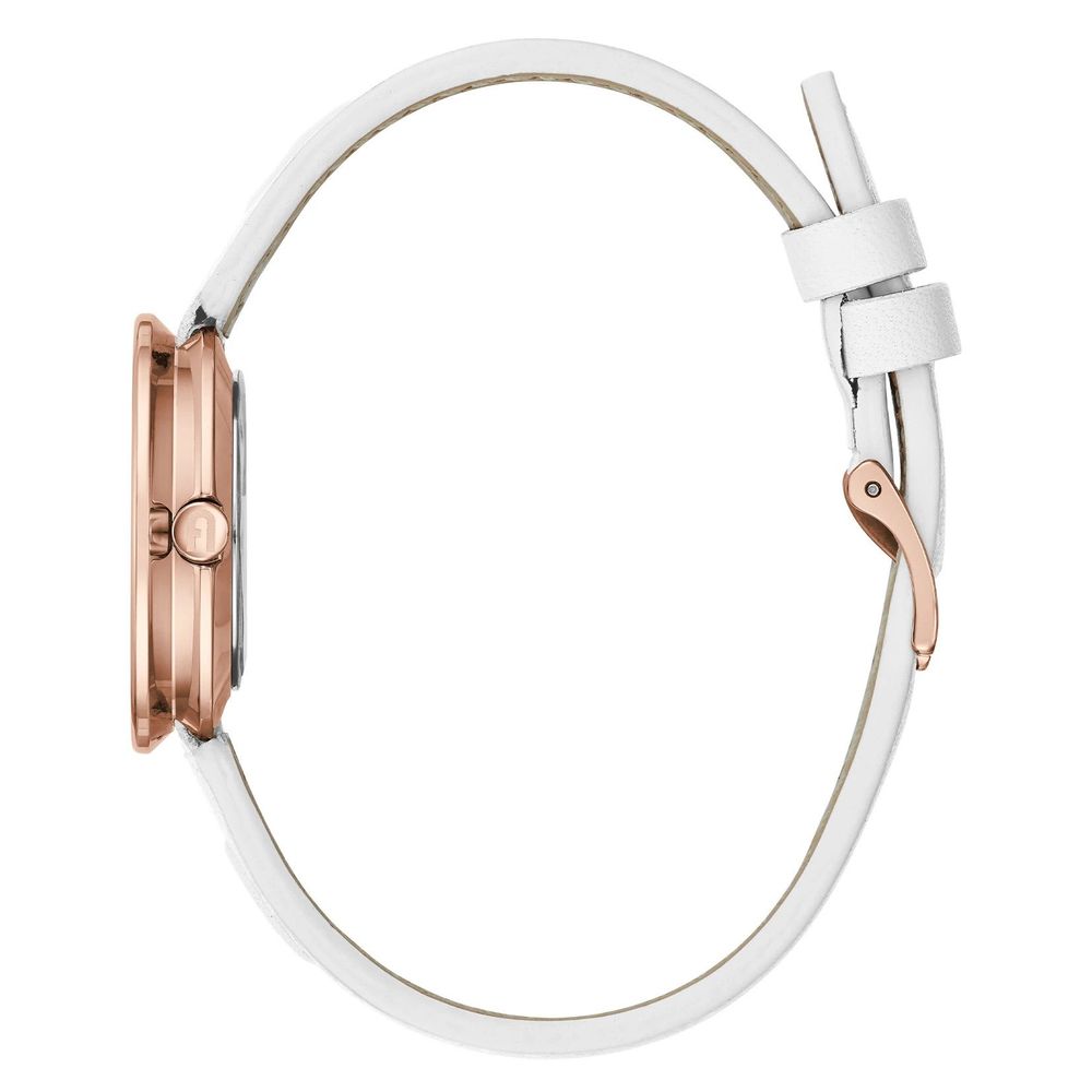 Furla Women's White Leather Dress Watch