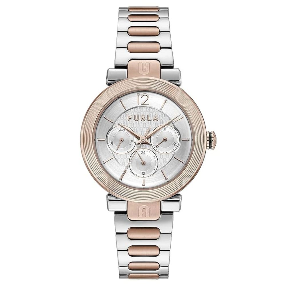 Furla Graue Edelstahl-Dresswatch