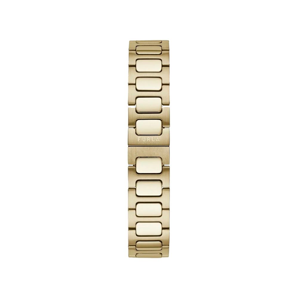 Furla Goldfarbene Edelstahl-Dresswatch
