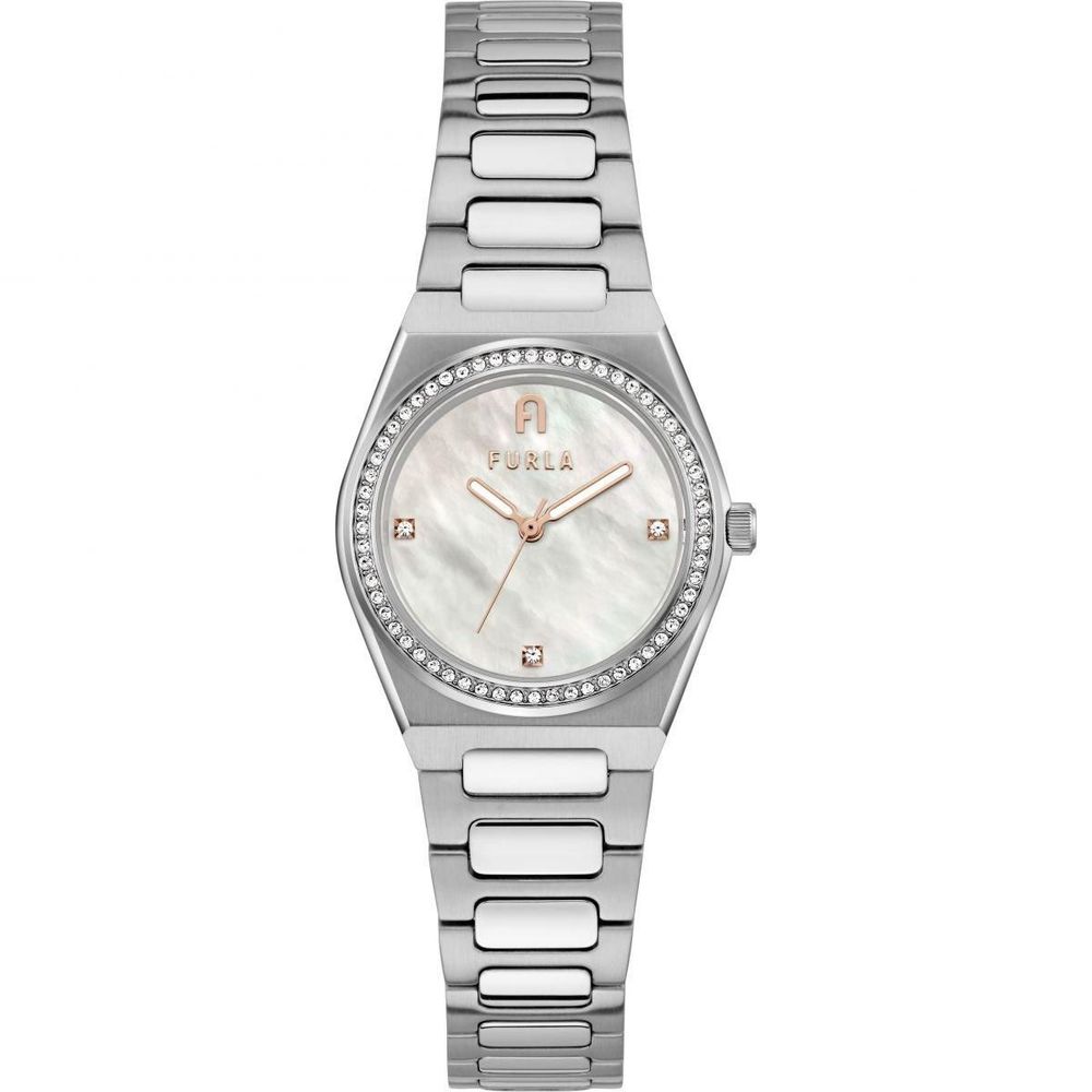 Furla Graue Edelstahl-Dresswatch