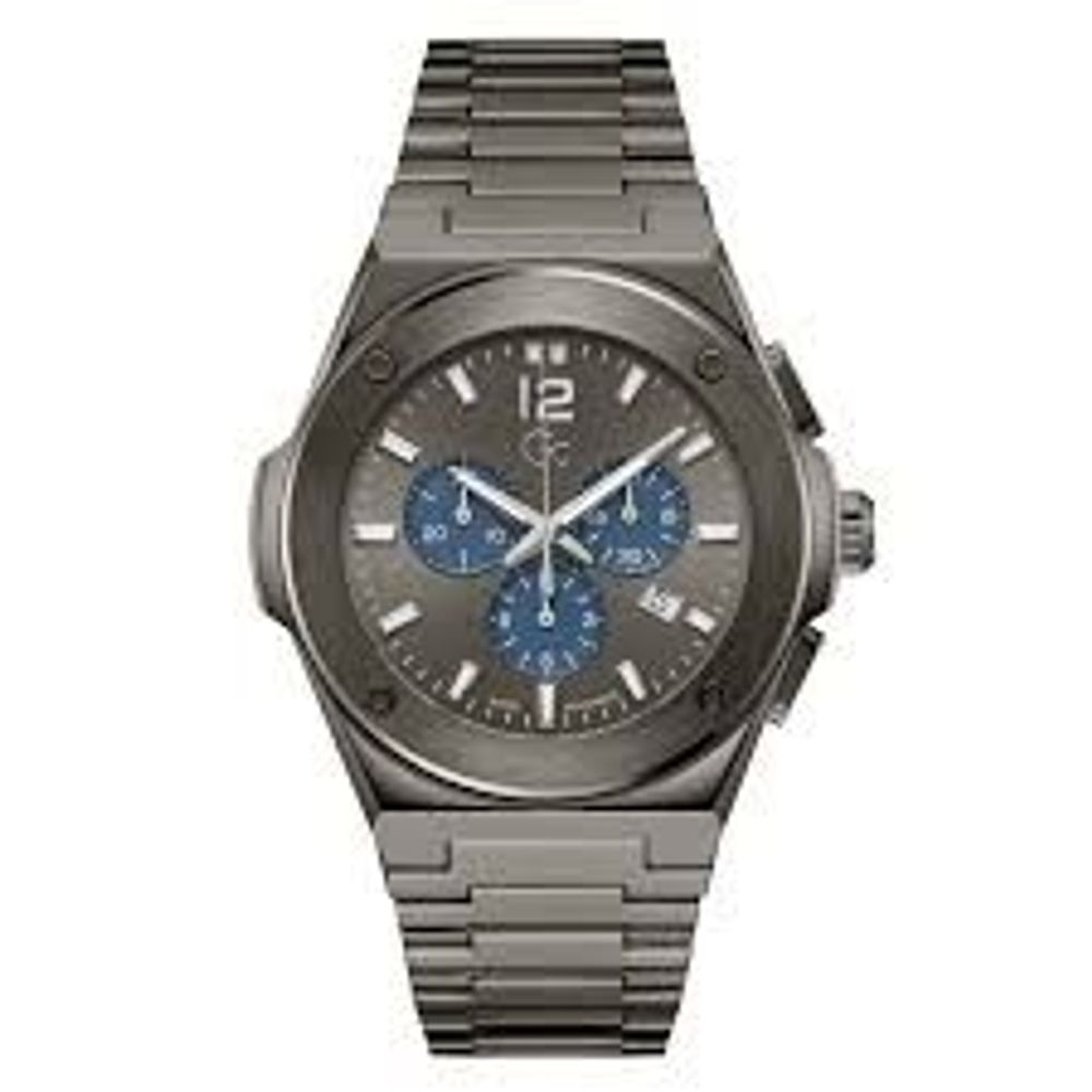 GC Edelstahl-Armbanduhr in Grau