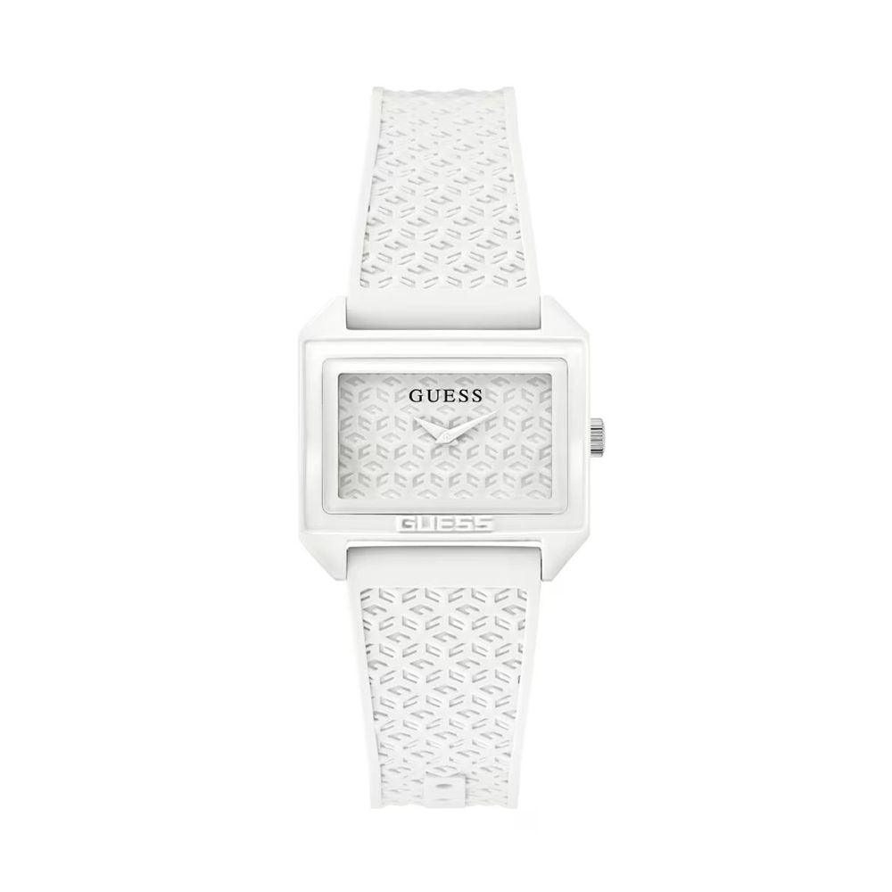Guess Weiße synthetische Kleid-Uhr