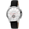 Just Cavalli Schwarze Leder-Dress-Watch