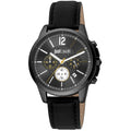 Just Cavalli Black Leather Wristwatch