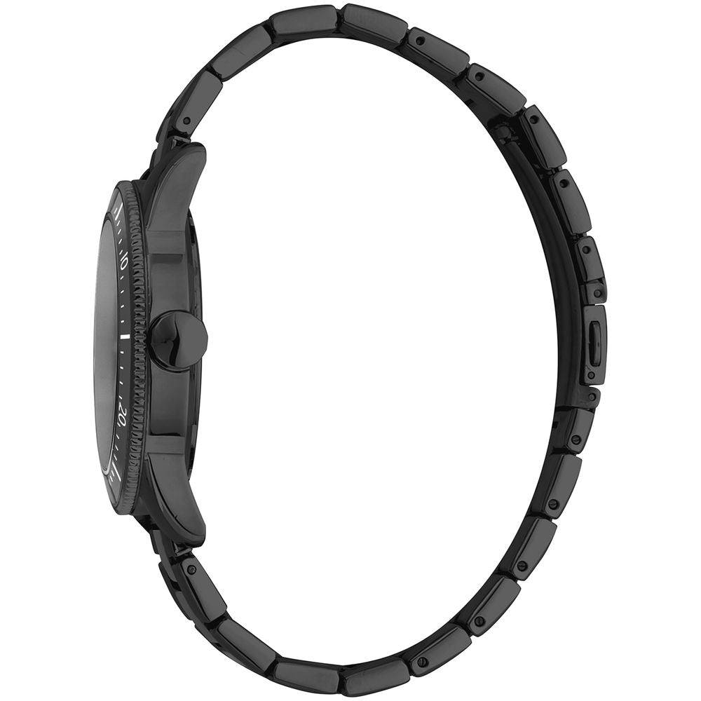Just Cavalli Schwarze Edelstahl-Dress-Uhr