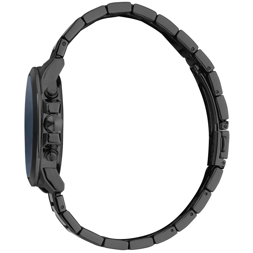 Just Cavalli Schwarze Edelstahl-Armbanduhr