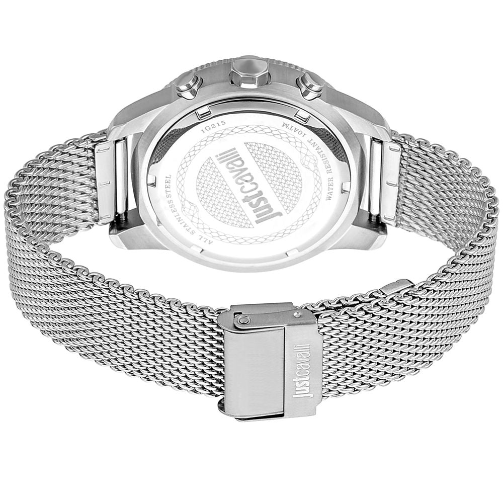 Just Cavalli Elegant Stainless Steel Wristwatch in Grey