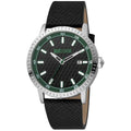 Just Cavalli Black Leather Wristwatch