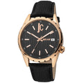 Just Cavalli Black Leather Wristwatch