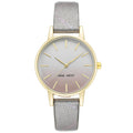 Nine West Graue Lederkleideruhr