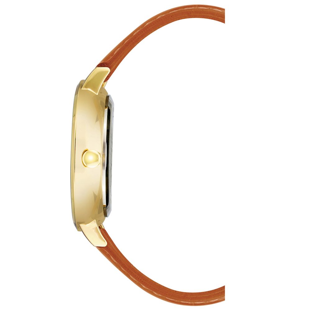 Nine West Braune Lederkleideruhr