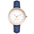 Nine West Blaue Leder Armbanduhr
