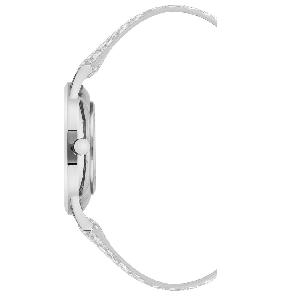 Nine West Graue Lederkleideruhr